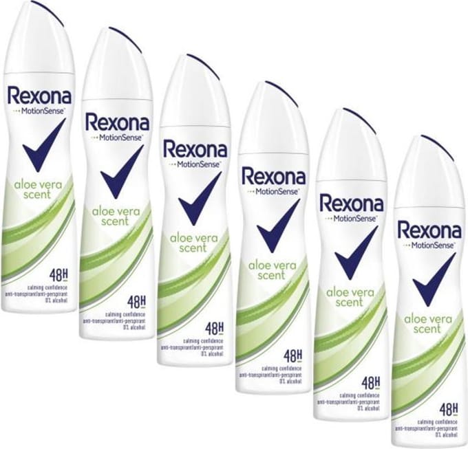 Rexona MotionSense Aloe Vera Scent Deodorant spray 6 x 150 ml