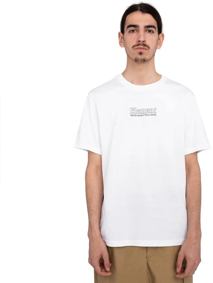 Element Dial T-shirt Met Korte Mouwen Wit S Man