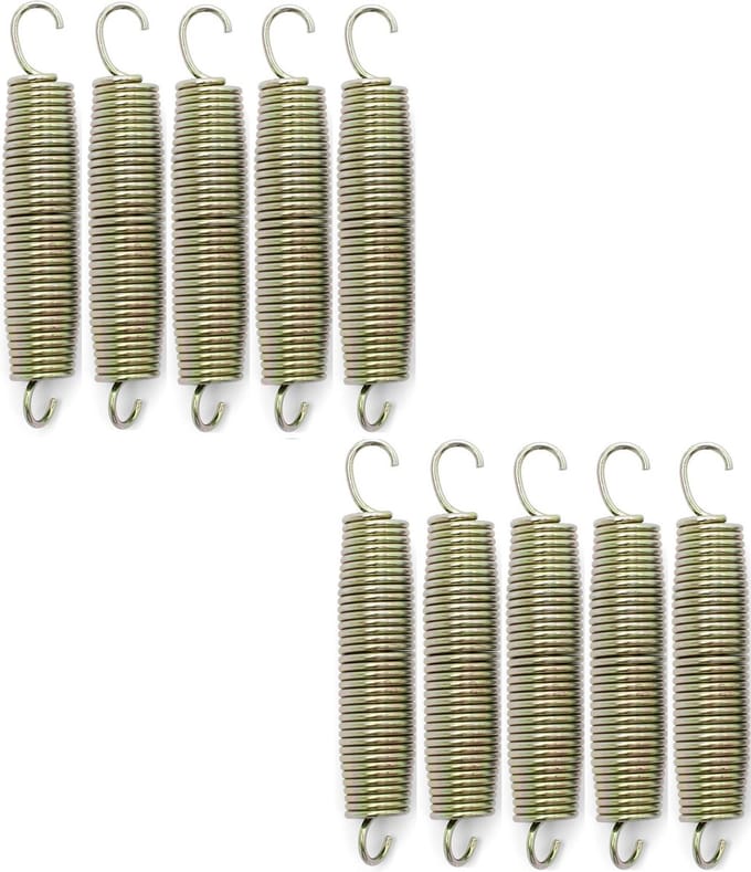 BERG Trampoline Veren - 19 cm - Goldspring - 10 Stuks - met 1 trekhaak