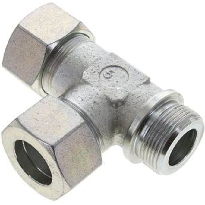 30S & G1-1/4'' Verzinkt Stalen L-Snijringkoppeling Buitendraad 400bar ISO 8434-1