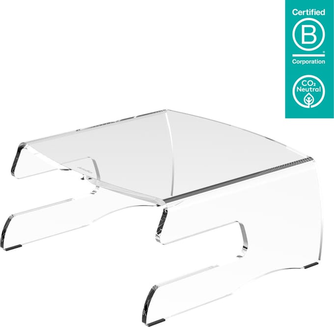 Addit Monitorverhoger - Helder Acryl