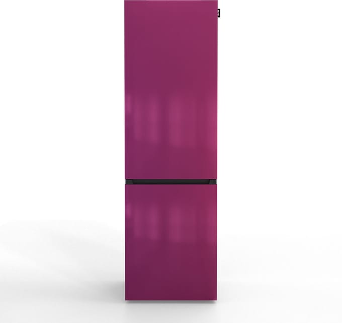 NUNKI LARGECOMBI-APUR / Combi Bottom Koelkast, E klasse, 269l, Fun Purple, Gloss Metallic (ALL sides)