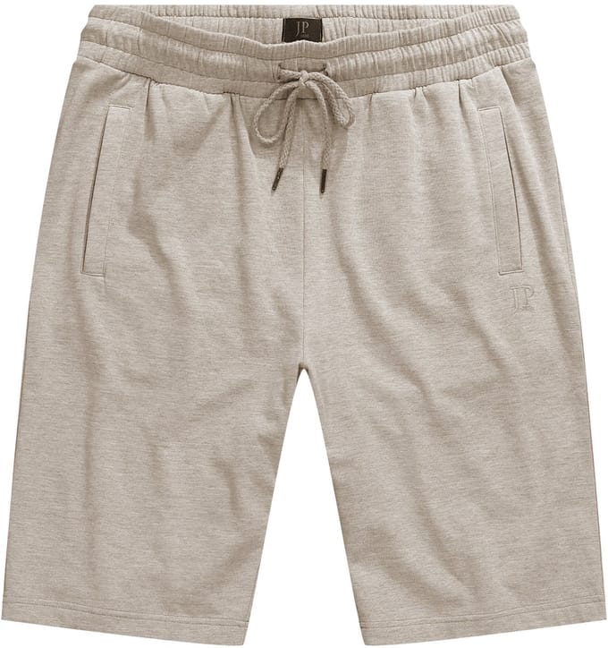 JP 1880 - Heren - Bermuda basic korte joggingbroek - Natuur melange - Maat 8XL