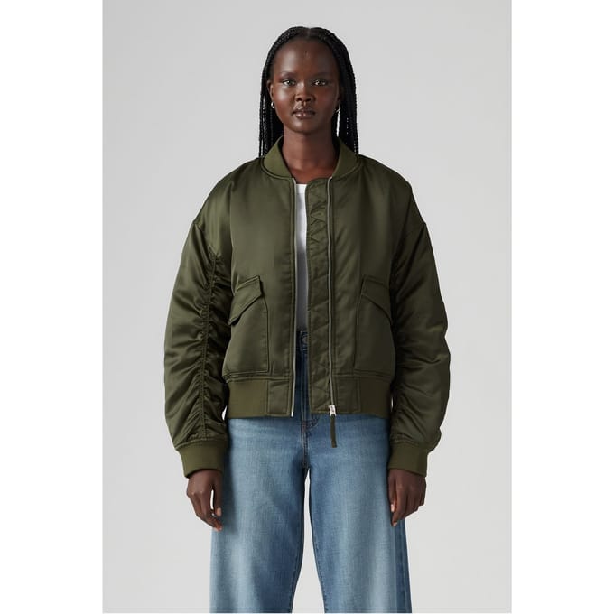 Levi's Andy Tech Jacket Green Größe: XS | Bomberjacken Outlet | Damen | Grün