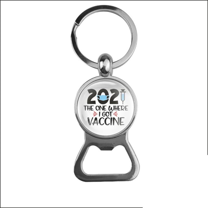 Bieropener Glas - 2021 The One Wheere I Got Vaccine