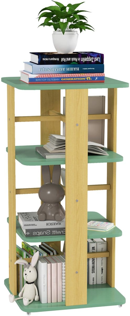 AIYAPLAY - Kinderboekenkast - MDF - 48x48x99,5 cm - Groen