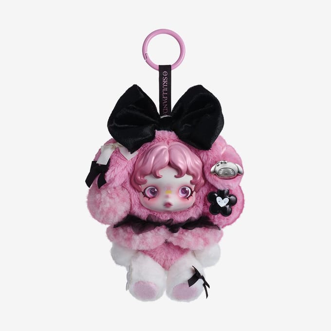 POP MART SKULLPANDA × MY MELODY Knuffelpoppen black