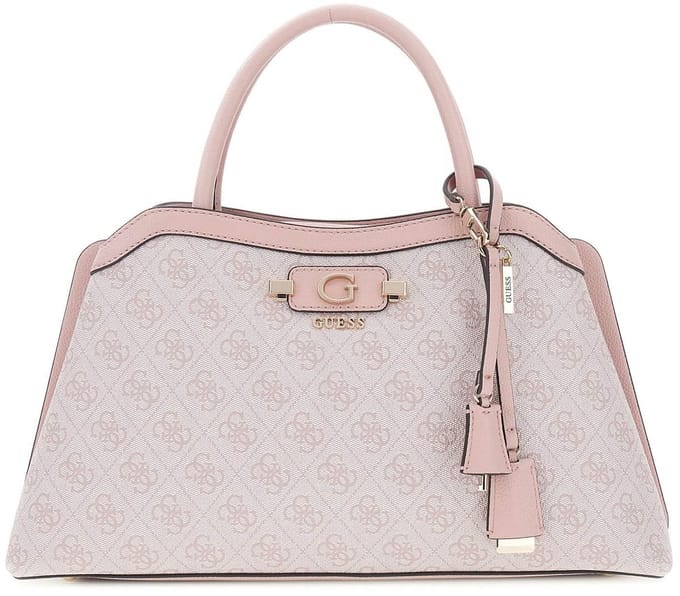 GUESS schoudertas handtas Lindsey Girlfriend Satchel Orchid Logo oud roze