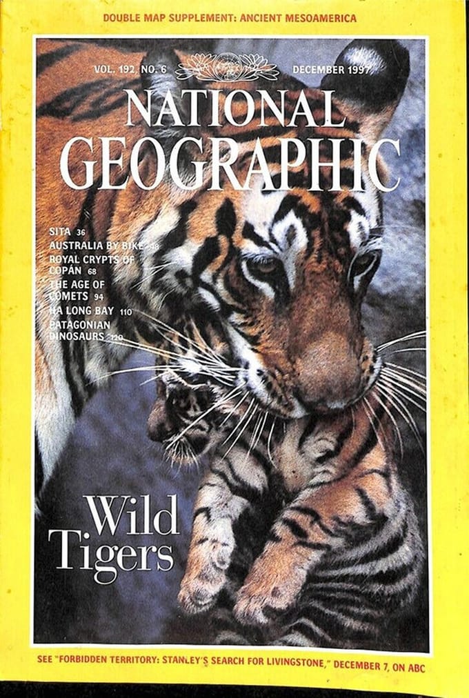 NATIONAL GEOGRAPHIC DECEMBER 1997 EDITIE ENGELS TIJDSCHRIFT INCL. MAP