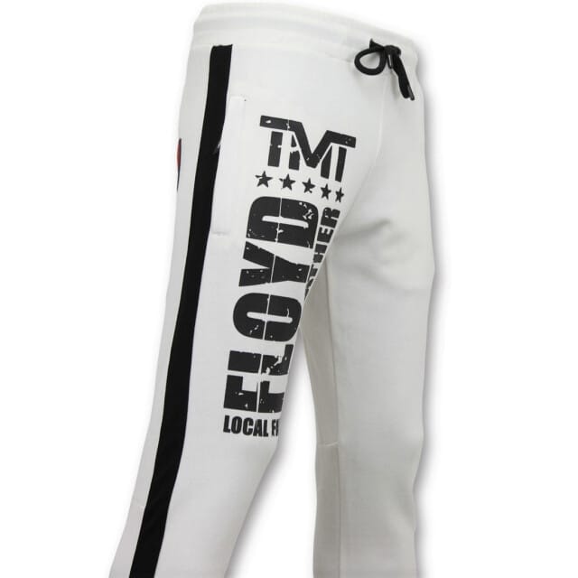 Exclusieve Joggingpak Heren - TMT Floyd Mayweather Set - Wit