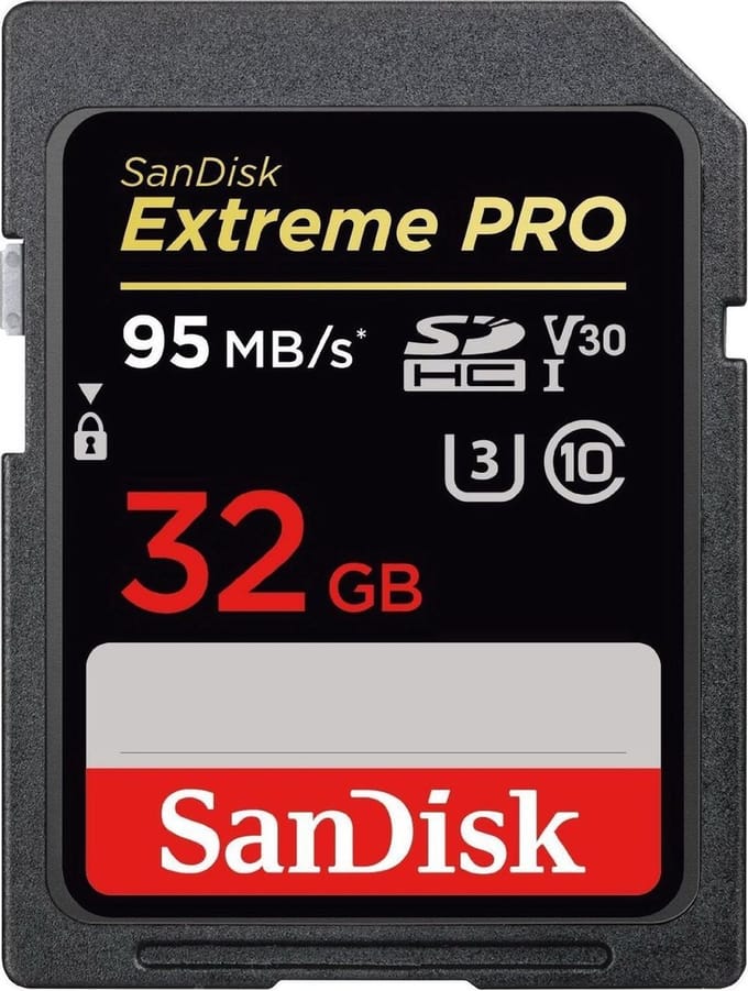 Sandisk SDHC geheugenkaart - 32GB - ExtremePro - U3