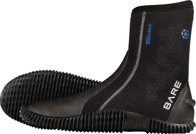Bare 5mm S-Flex Boots - Duiklaarzen - Volwassenen - Zwart - 36