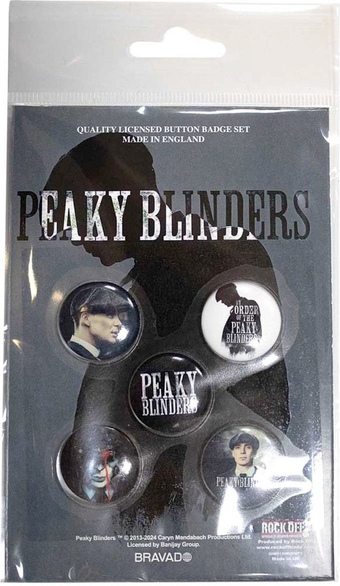 Peaky Blinders - By Order Of Badge/button - Set van 5 - Multicolours