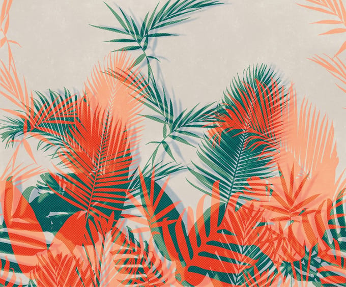 Fotobehang - Tropical Trip 300x250cm - Vliesbehang