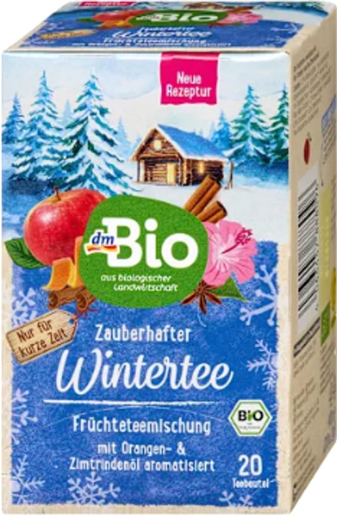 dmBio thee - Zauberhafter Wintertee | Appel, Kaneel, Sinaasappel & Steranijs | Winter Edition