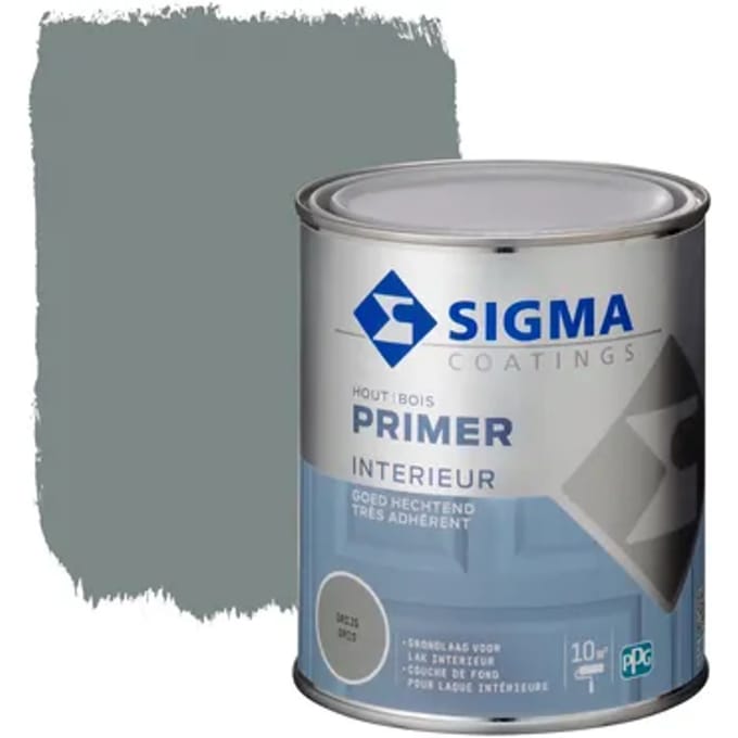Sigma Houtprimer Interieur Grijs 750ml
