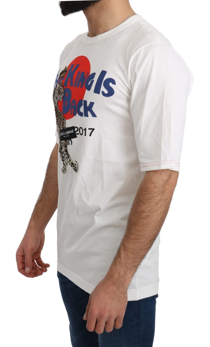 Leopardprint T-shirt De Koning Is Terug