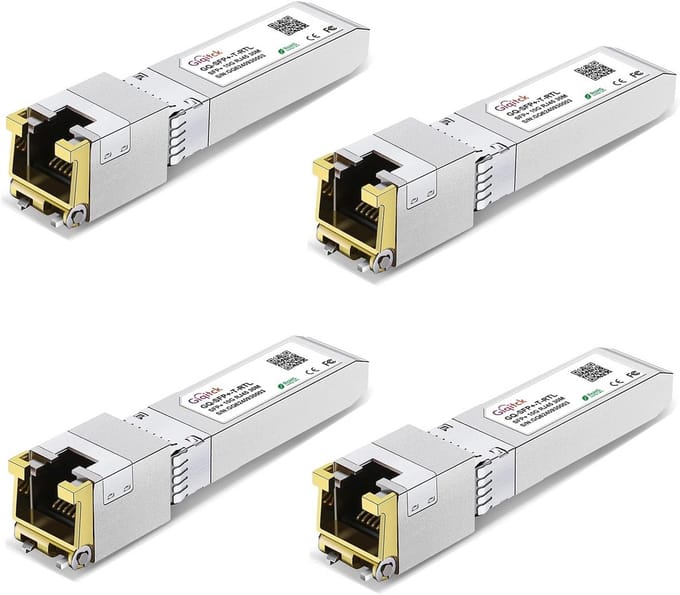 4-Pack 10G Koper SFP+ naar RJ45 Transceiver voor Ethernet Netwerken
