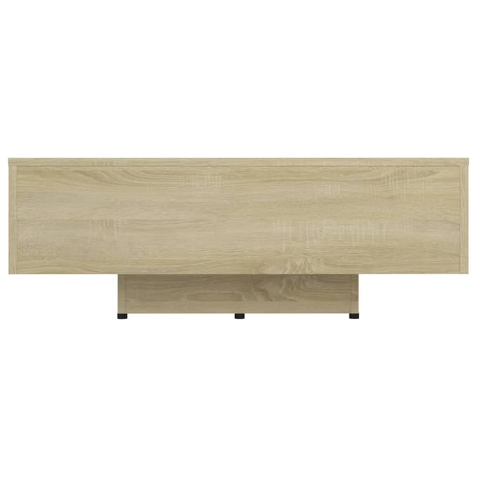 vidaXL - Salontafel - 85x55x31 - cm - bewerkt - hout - sonoma - eikenkleurig