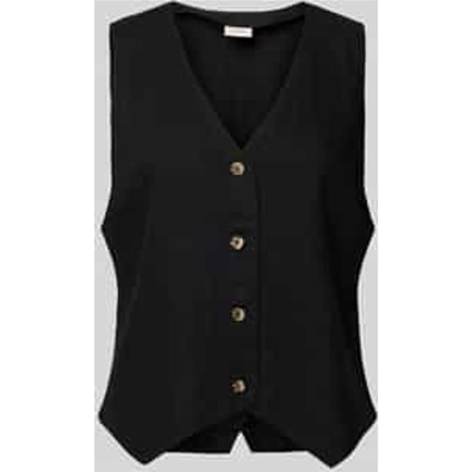 Linnen gilet met V-hals, model 'Lava'