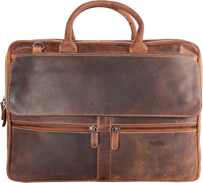 Laptop Tas Leer Cognac 17 Inch – Laptoptas Dames Cognac – Laptoptas Heren Cognac