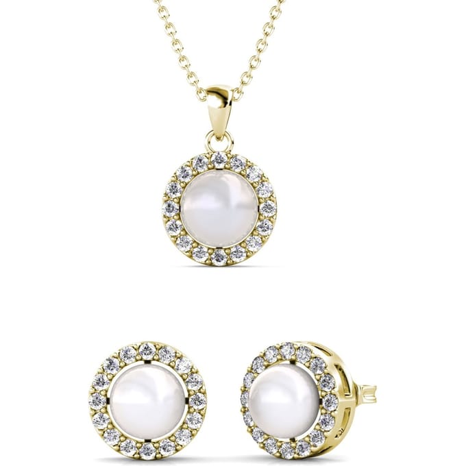 Circlet Parel Sets - Goud en Kristal