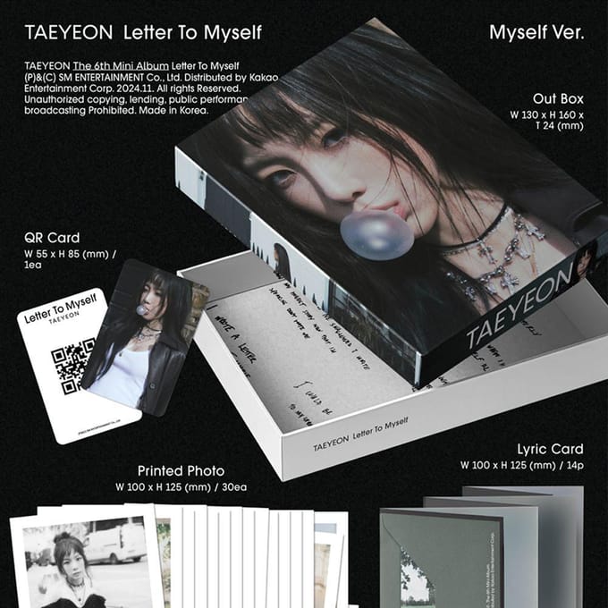 TAEYEON - Lettre à moi-même (Moi-même Ver.) (Album intelligent) black