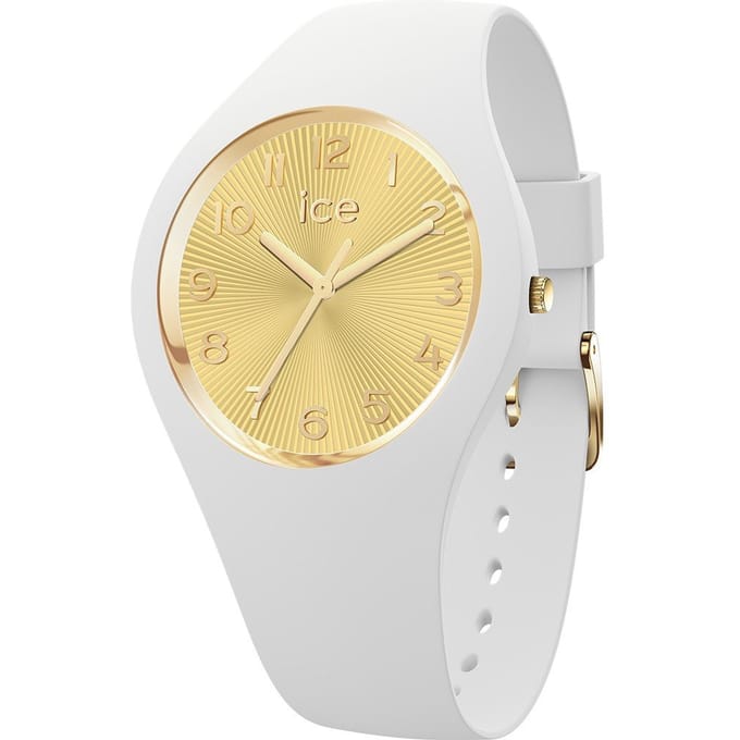 Ice Watch ICE champagne - White gold 025250 Horloge - Siliconen - Wit - Ø 37 mm