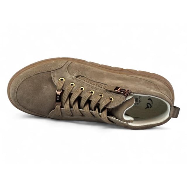 Ara Rome dames hoge sneaker - Beige - Maat 38,5