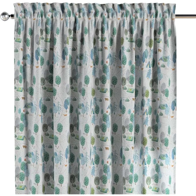 Gordijn met split en volants Yellow Tipi Magic Collection