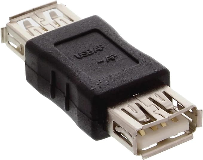USB A naar A Adapter - Man naar Vrouw Verlengstuk