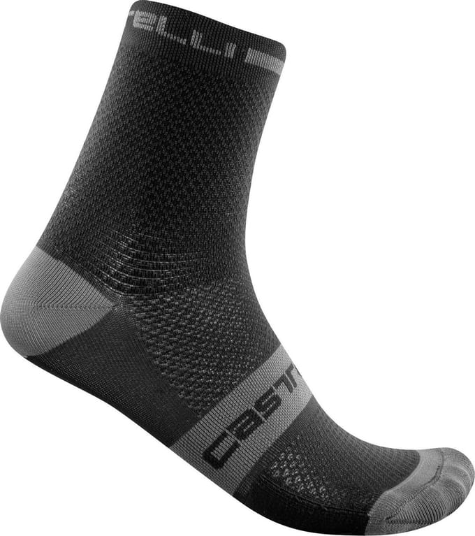 Castelli Fietssokken - Maat 36-39 - Mannen - zwart/grijs