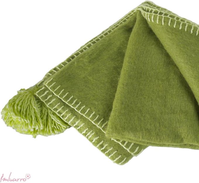 Imbarro - Plaid - Kleed - Evie - Moss - Wol, Acryl en Nylon - 130x170cm