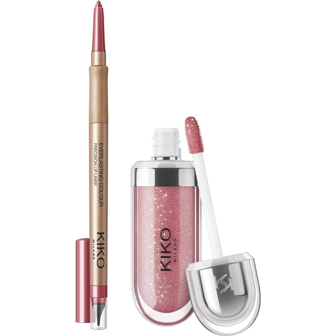 KIKO Milano 3D Hydra Lip Combo Set 6.85ml (Various Shades) - Set 01