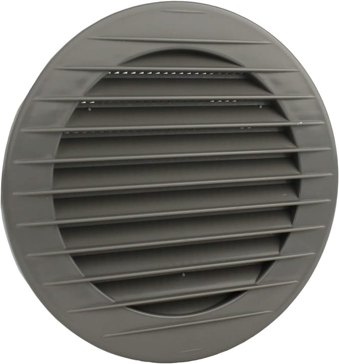Rond Ventilatierooster met Insectengaas in Diverse Kleuren en Maten