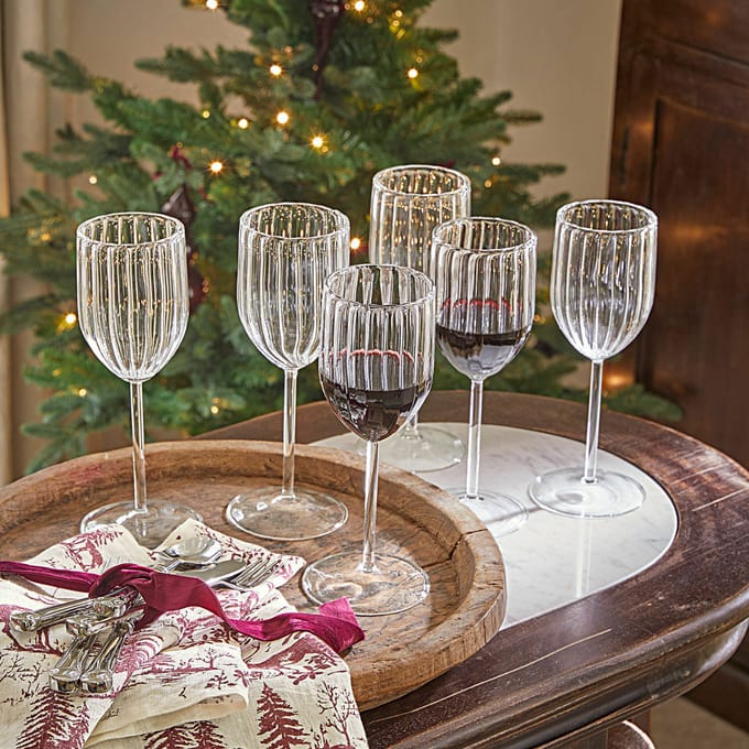 LOBERON Glas set van 6 Bavella helder
