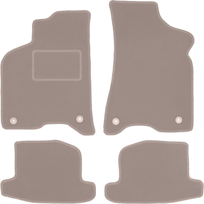 Beige veloursmatten voor: Volkswagen Lupo hatchback (1997-2005)