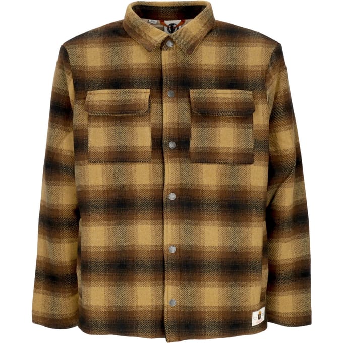Sbxe Lodge Bear Jacket Kastanje gewatteerd herenshirt