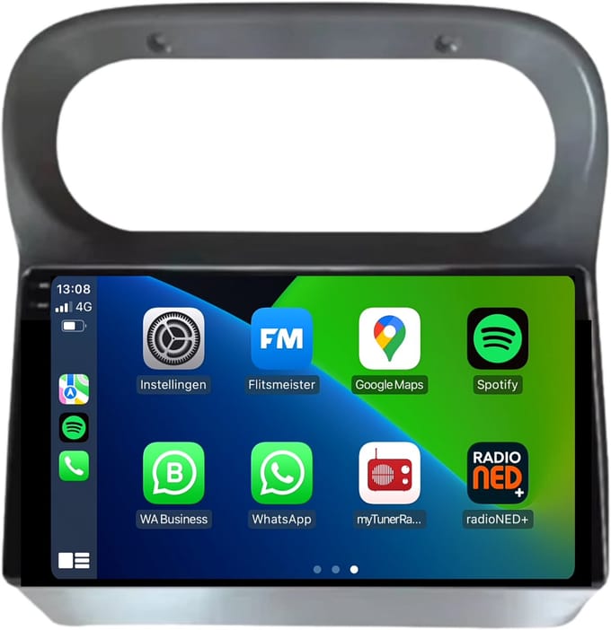 Carplay autoradio voor Renault Twingo | 1998 t/m 2006 | Android 13 | Draadloos Apple Carplay & Android Auto | 2GB + 32GB | 8-Core processor | Davilon | 2025 model | 2005 2006 2007 2008 2009 2010 2011 2013 | Bluetooth & Wifi