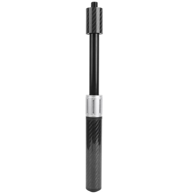 Extendeur Réglable Billard Télescopique Extension Queue de Billard Accessoire Pièces Fibre de Carbone Extension Queue Télescopique pour MEZZ black