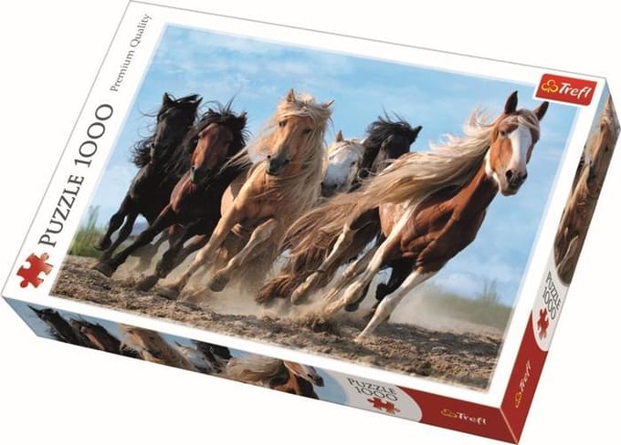 Trefl Paarden in galop puzzel - 1000 stukjes
