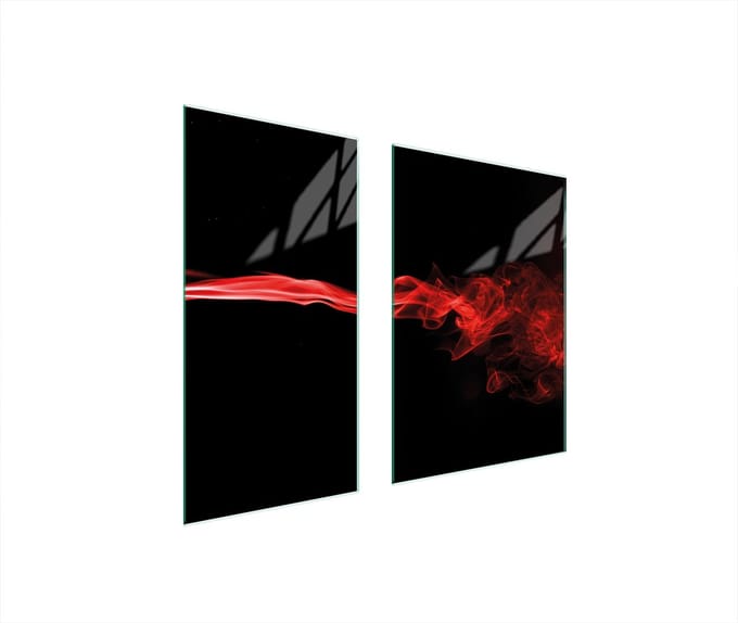 TMK ArtDeko - Glas Beschermer - 75x52 cm - Zwart