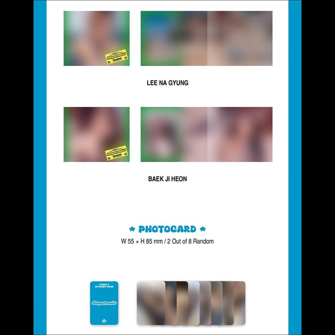 fromis_9  - Supersonic Compact ver. 3e enkelalbum [NO POB] RANDOM VER(1EA) blue