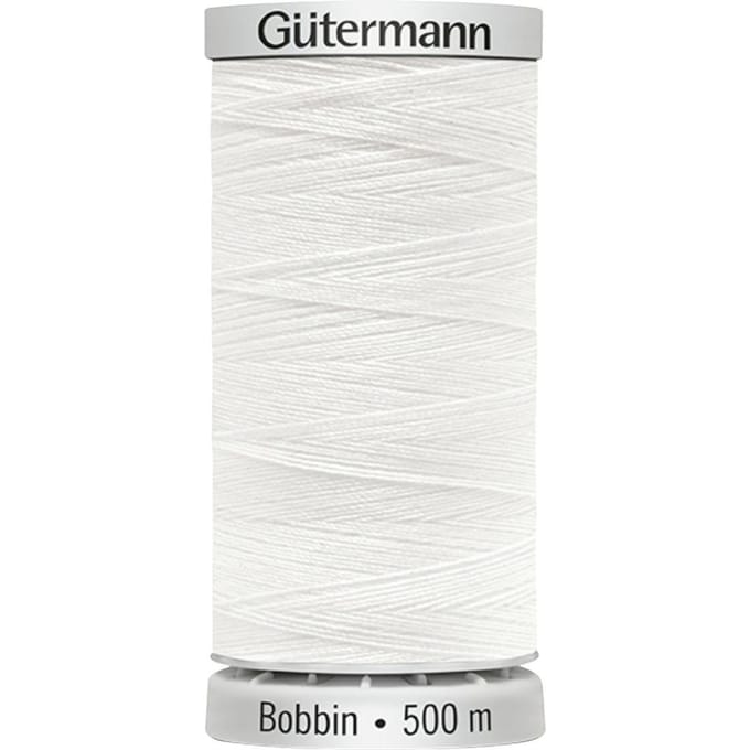 Gütermann Bobbin ondergaren, 500 m - 1001 Wit
