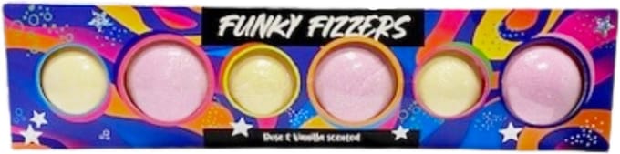 funky fizzers - bruisballen - bath bombs 6 st - badfizzer