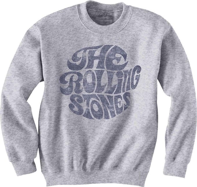 The Rolling Stones - Vintage 70s Logo Sweater/trui - S - Grijs