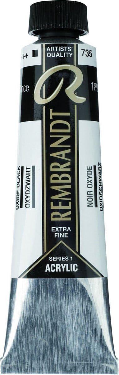Rembrandt Acryl Verf Serie 1 Oxide Black (735)