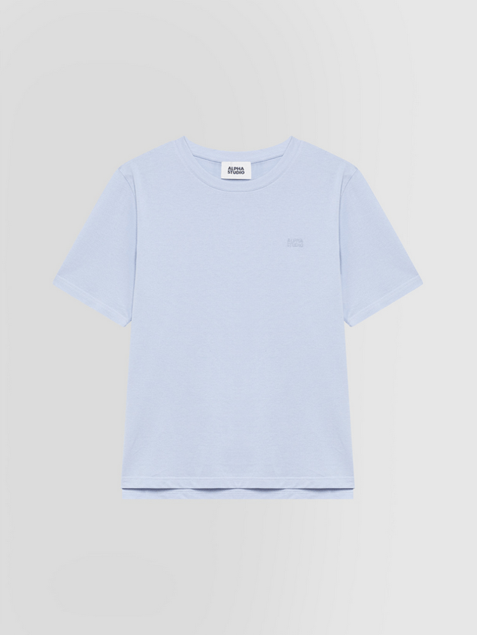 T-shirt met borduursel hemelse man