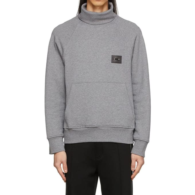Neil Barrett Grijze Katoenen Sweater
