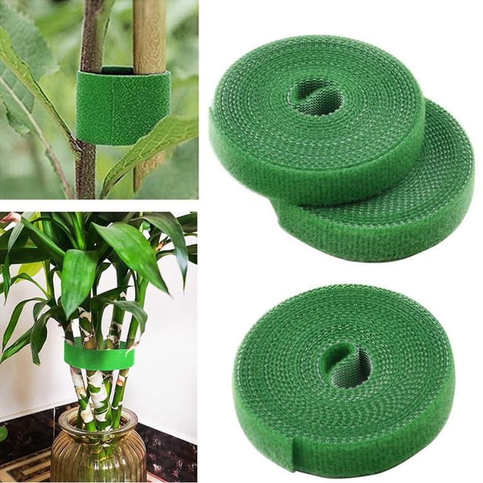 2 Rollen Heavy-Duty Verstelbare Tuinkabelbinders Herbruikbaar, Sterke Grip Plantondersteuning 2 rolls blue